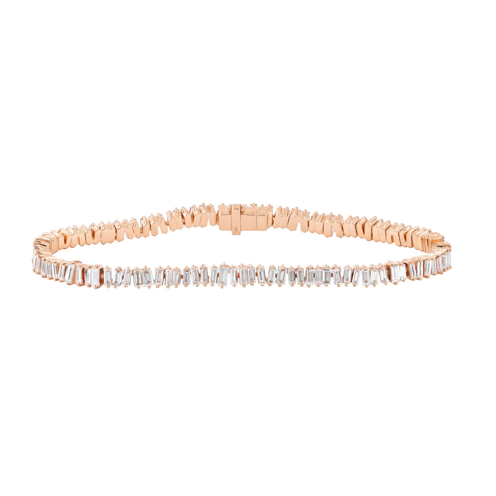 Dancing Baguette Diamond Tennis Bracelet